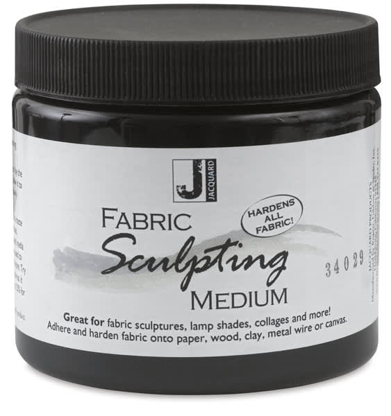 Open in modal - Jacquard Fabric Sculpting Medium - Front of Jar
