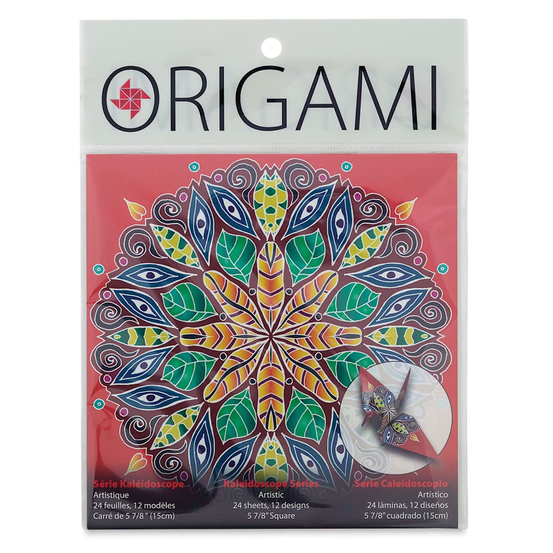 Open in modal - Yasutomo Kaleidoscope Series Origami Paper - Front of Artistic package shown