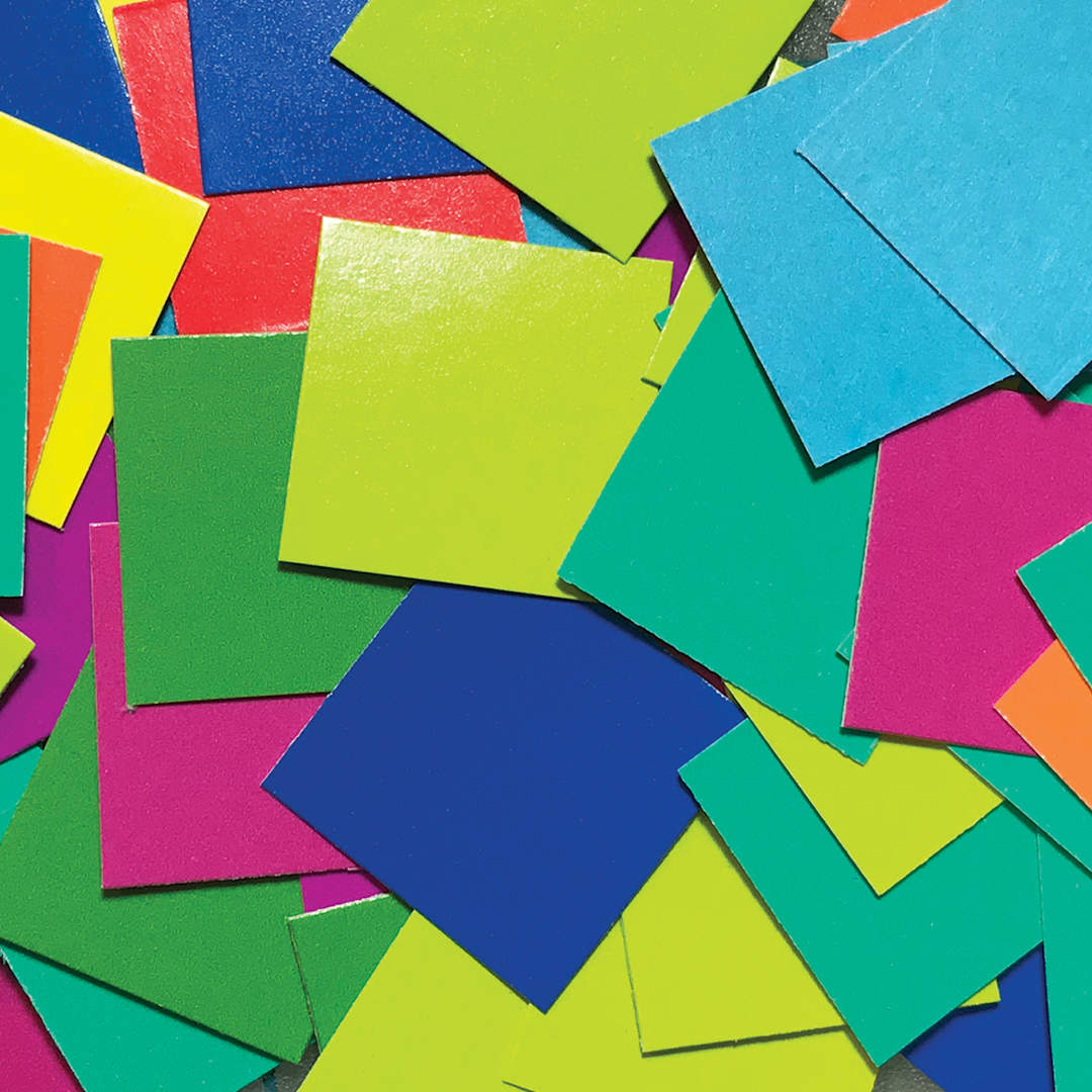 Open in modal - Roylco Pointillism Pieces - Loose pile of Solid Color pieces 