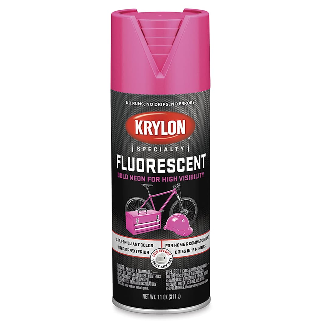 Open in modal - Krylon Fluorescent Spray Paint - Fluorescent Cerise, 12 oz can