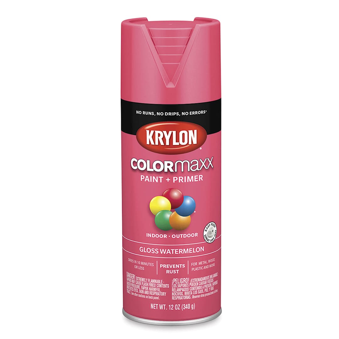 Open in modal - Krylon Colormaxx Spray Paint - Watermelon, Gloss, 12 oz