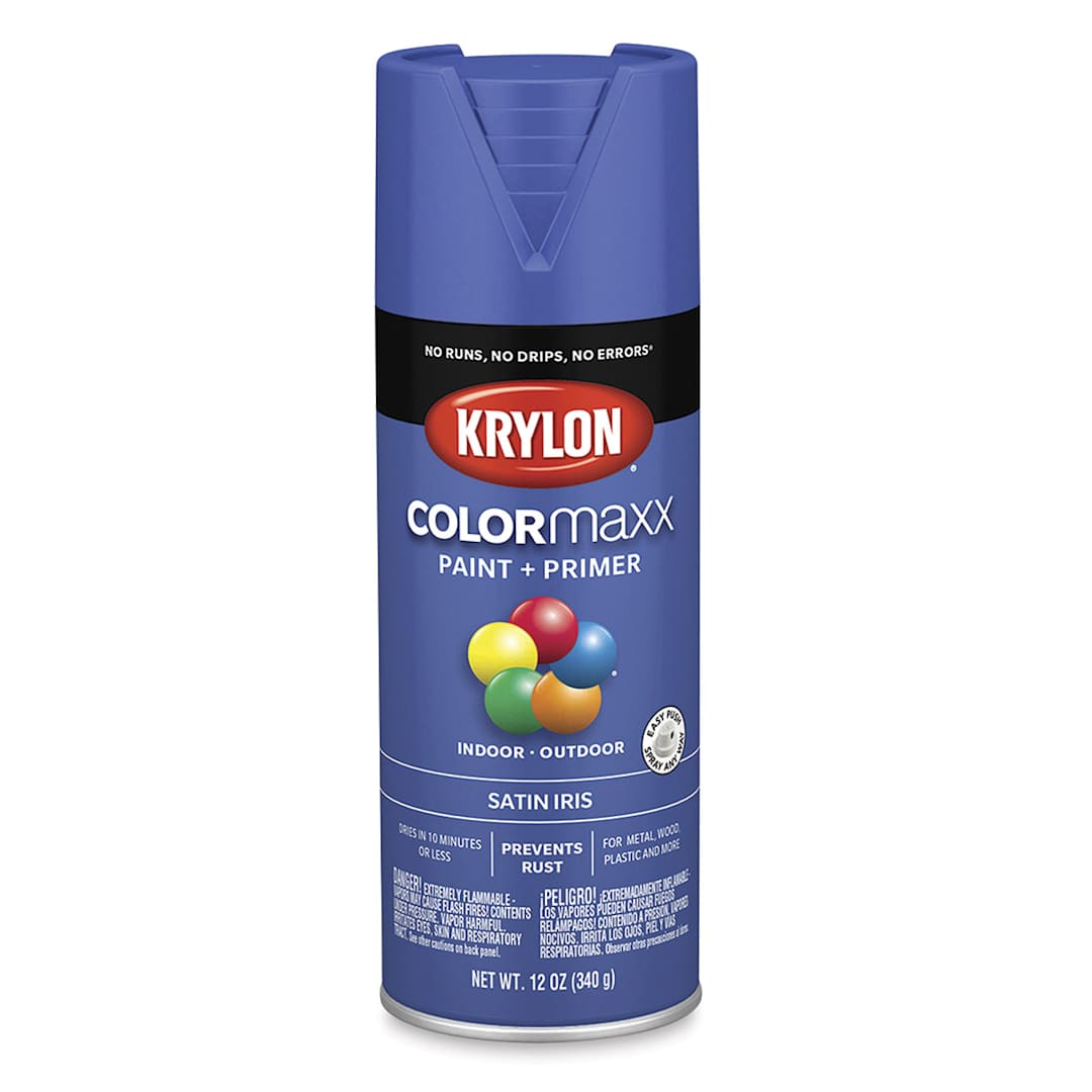 Open in modal - Krylon Colormaxx Spray Paint - Iris, Satin, 12 oz