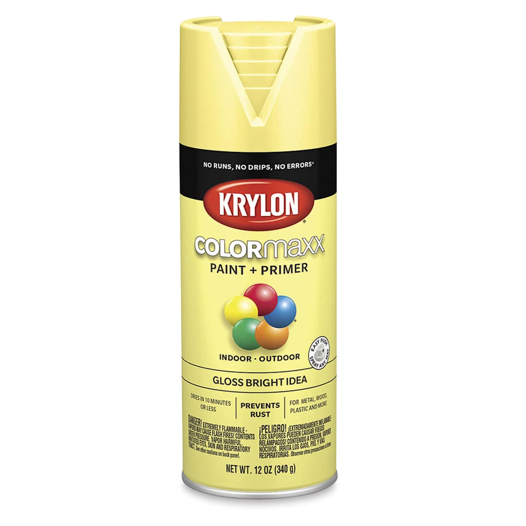 Open in modal - Krylon Colormaxx Spray Paint - Bright Idea, Gloss, 12 oz