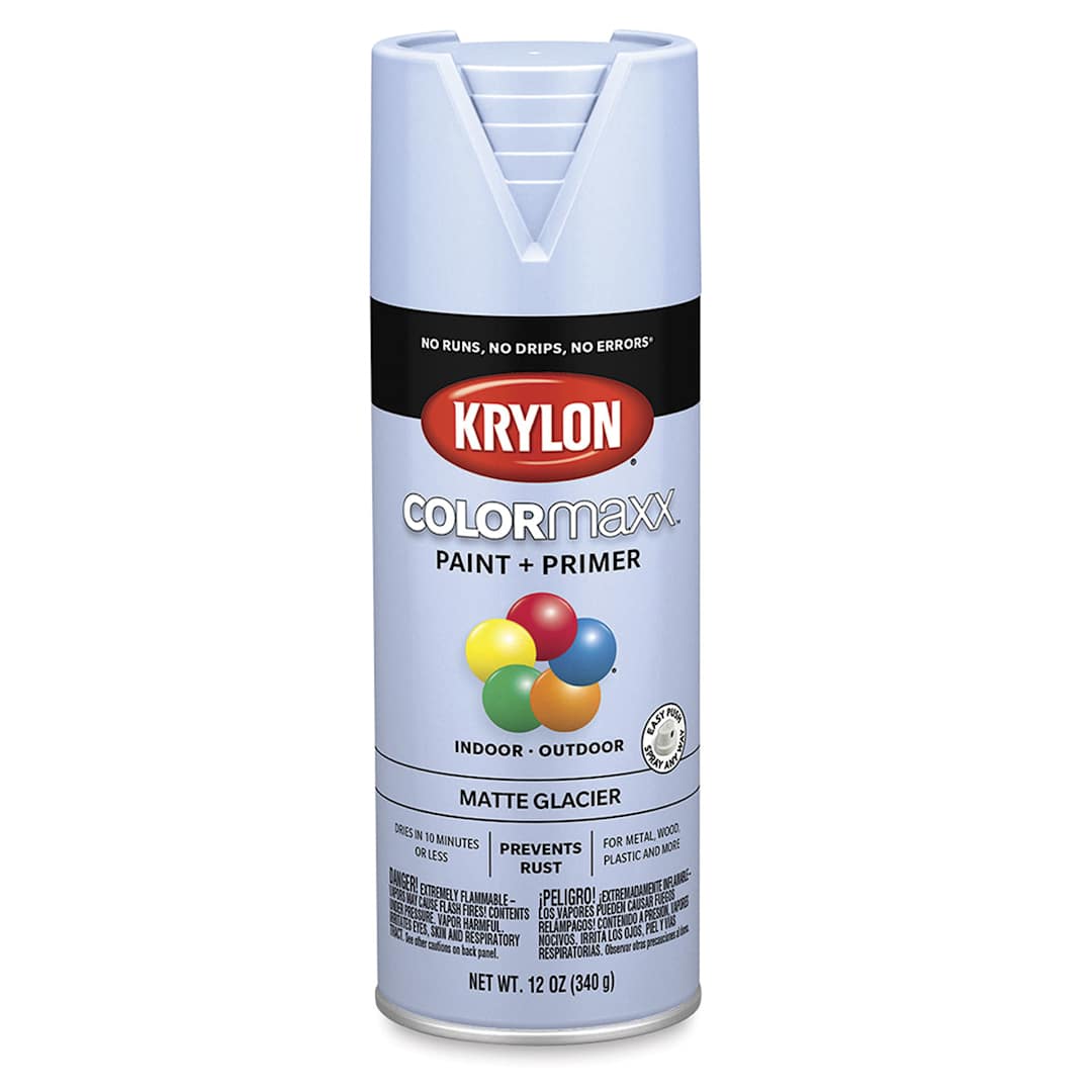 Open in modal - Krylon Colormaxx Spray Paint - Glacier, Matte, 12 oz