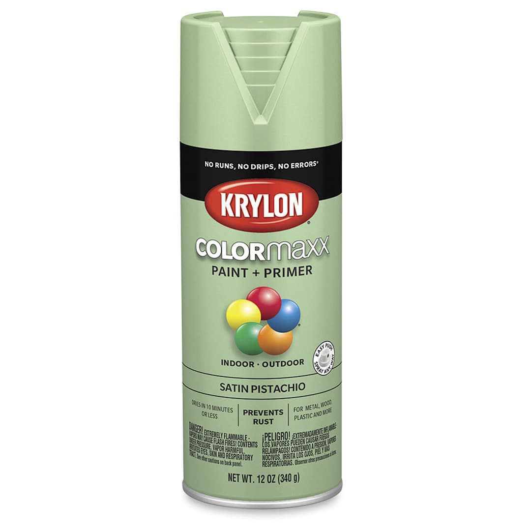 Open in modal - Krylon Colormaxx Spray Paint - Pistachio, Satin, 12 oz