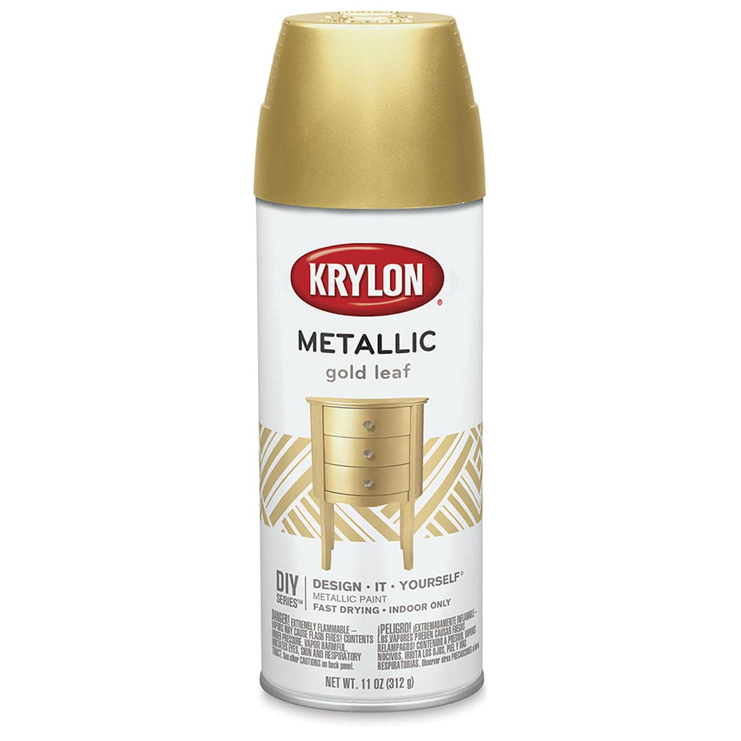 Open in modal - Krylon Brilliant Metallic Spray Paint - Gold Leaf, 11 oz