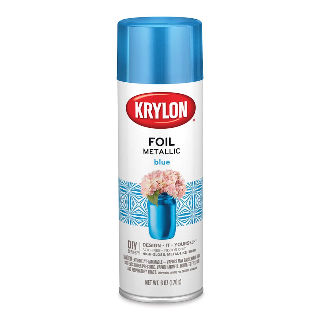 Open in modal - Krylon Foil Metallic Spray Paint - Blue, 6 oz