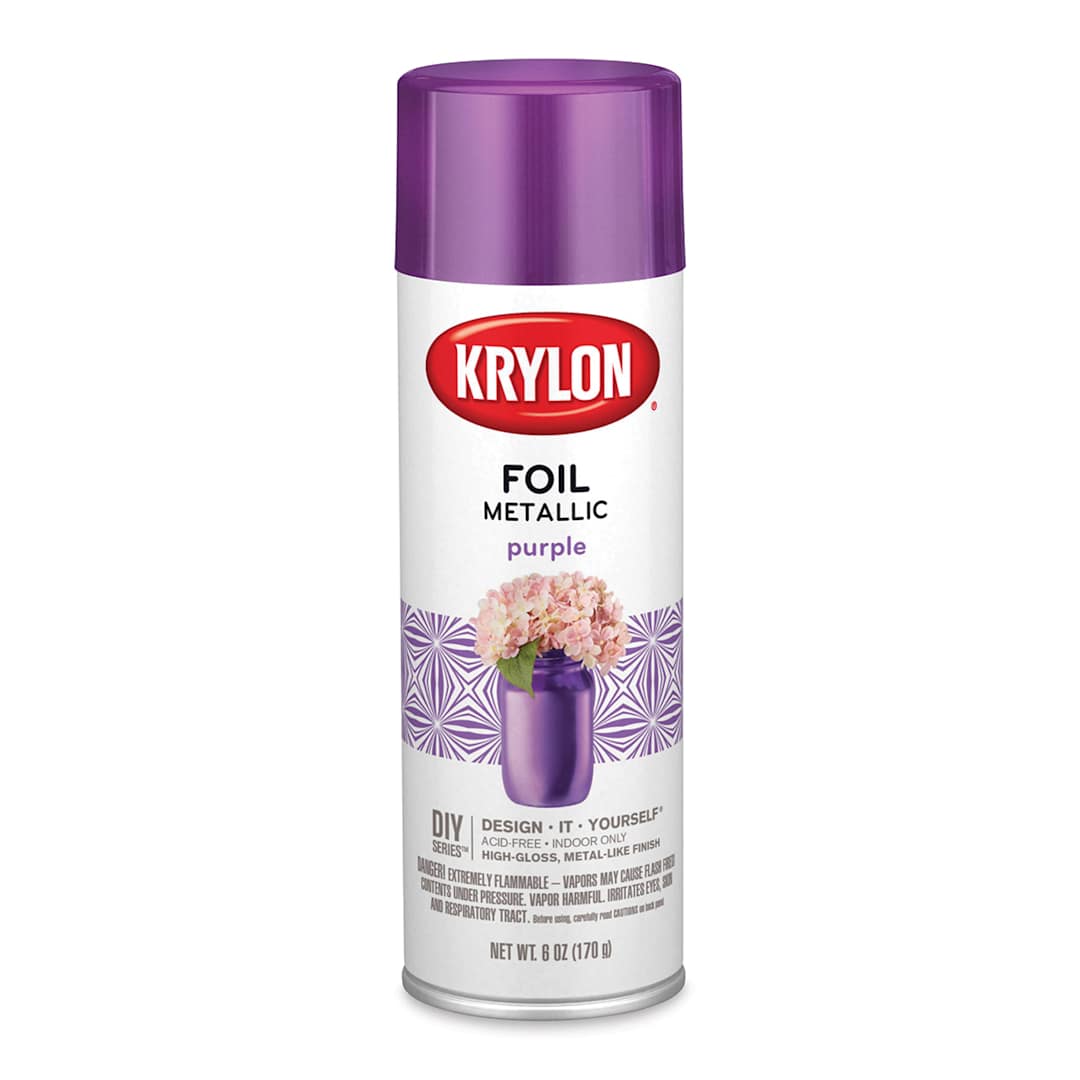 Open in modal - Krylon Foil Metallic Spray Paint - Purple, 6 oz