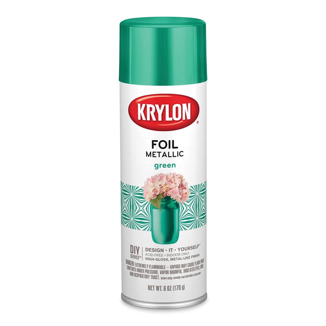 Open in modal - Krylon Foil Metallic Spray Paint - Green, 6 oz