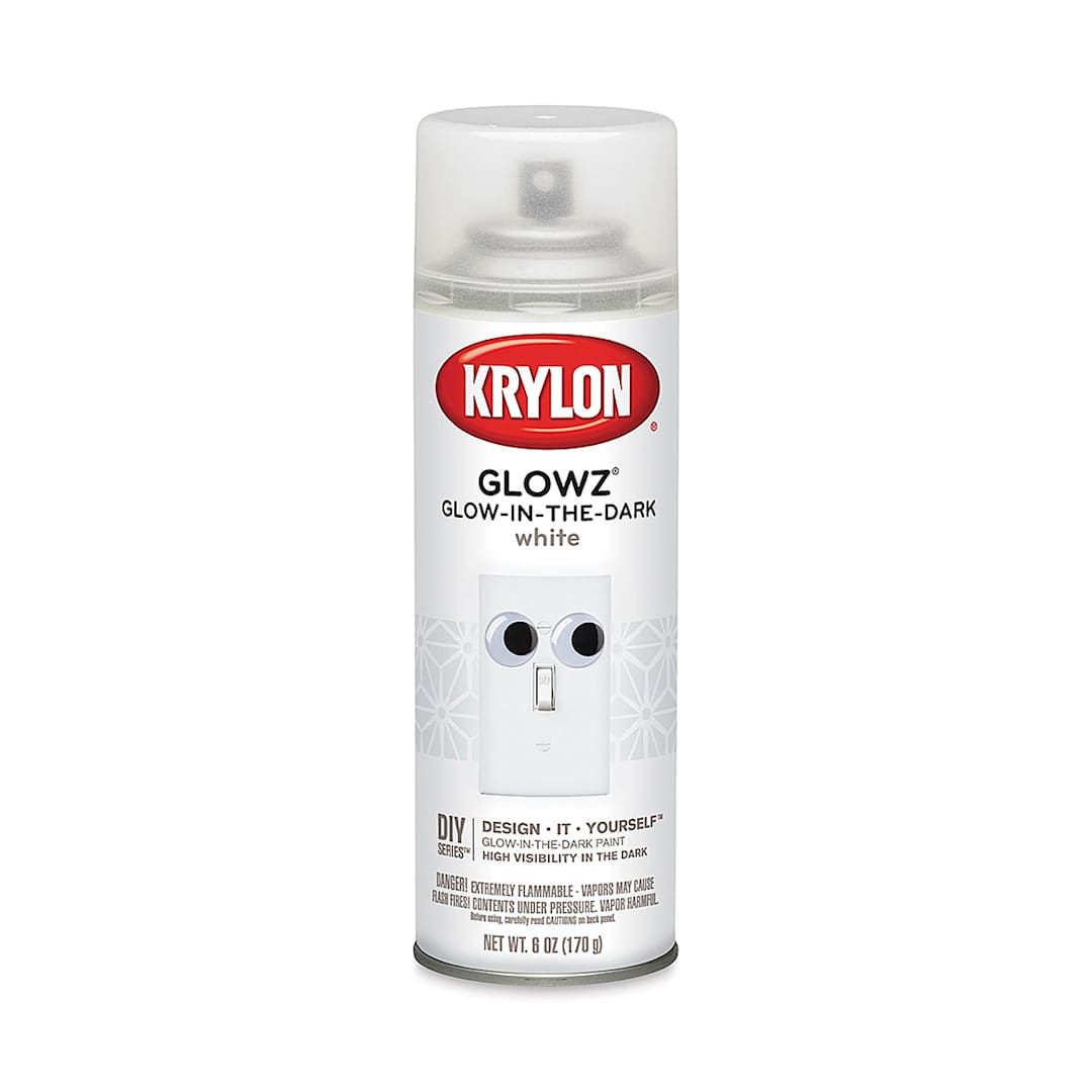 Open in modal - Krylon Glowz Glow-in-the-Dark Spray Paint - White, 6 oz