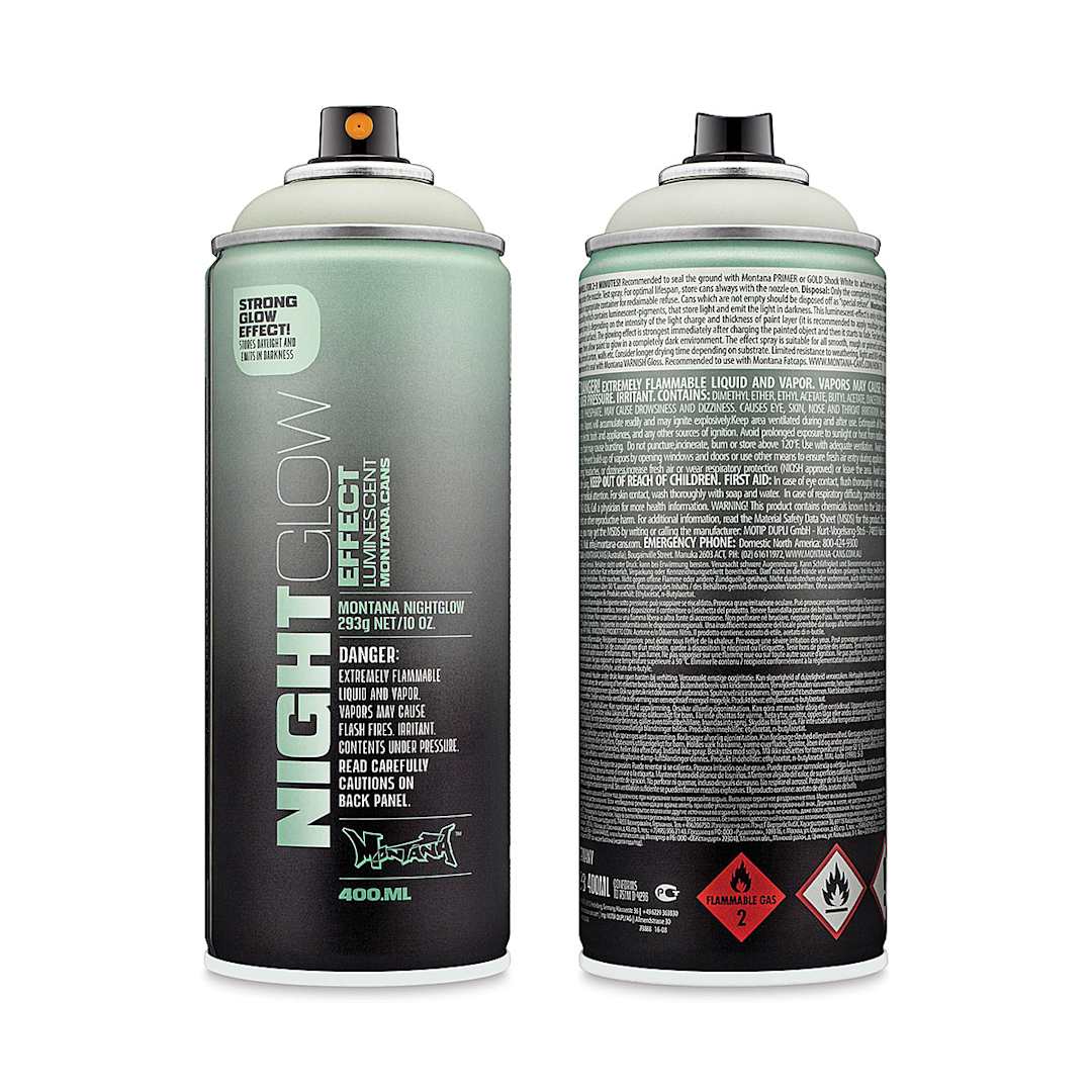 Open in modal - Montana Gold Spray Paint - Night Glow Spray, Luminescent Green