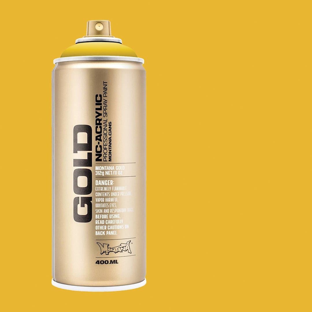 Open in modal - Montana Gold Acrylic Professional Spray Paint - Asia, 400 ml (Spray can with color swatch)