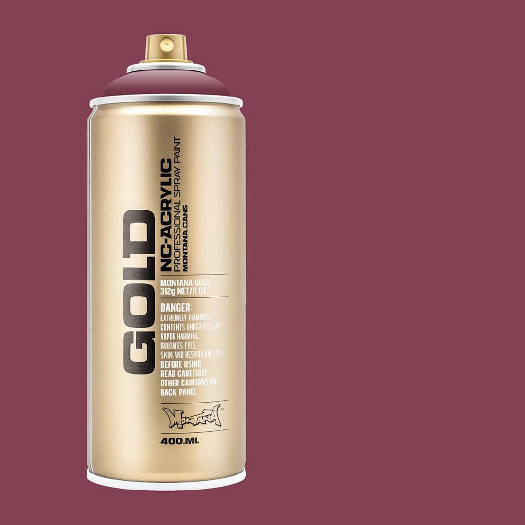 Open in modal - Montana Gold Acrylic Professional Spray Paint - Ancient Pink, 400 ml (Spray can with color swatch)