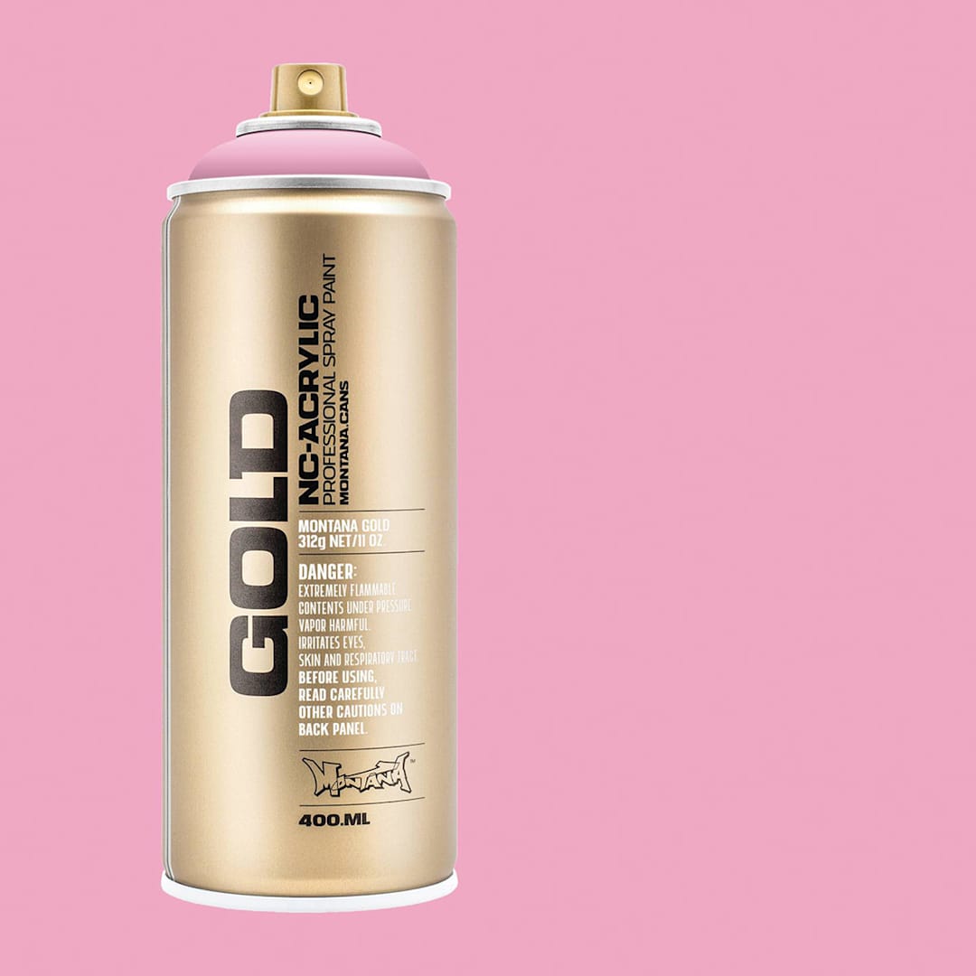 Open in modal - Montana Gold Acrylic Professional Spray Paint - Frozen Raspberry, 400 ml (Spray can with color swatch)