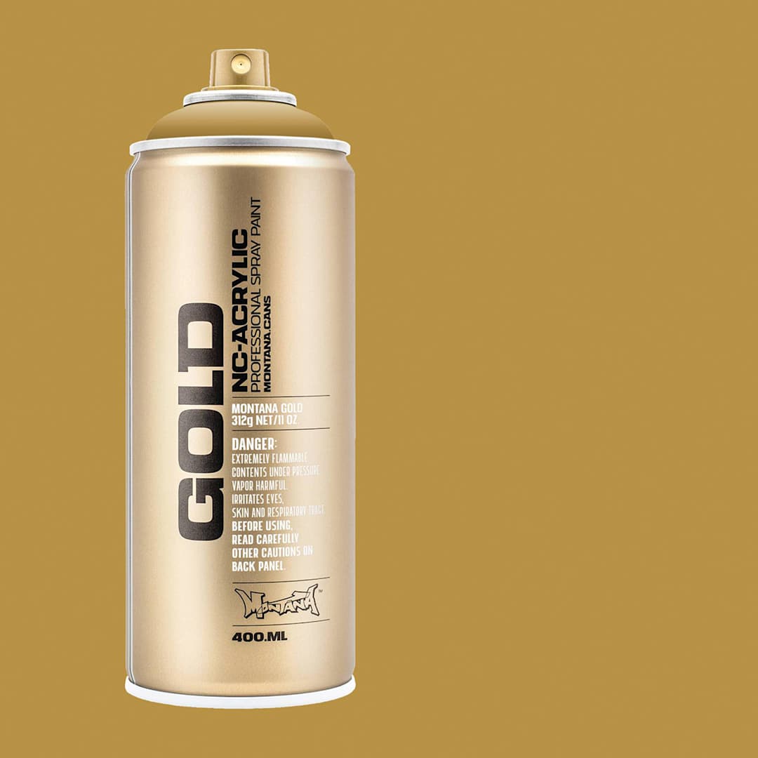 Open in modal - Montana Gold Acrylic Professional Spray Paint - Sand, 400 ml (Spray can with color swatch)