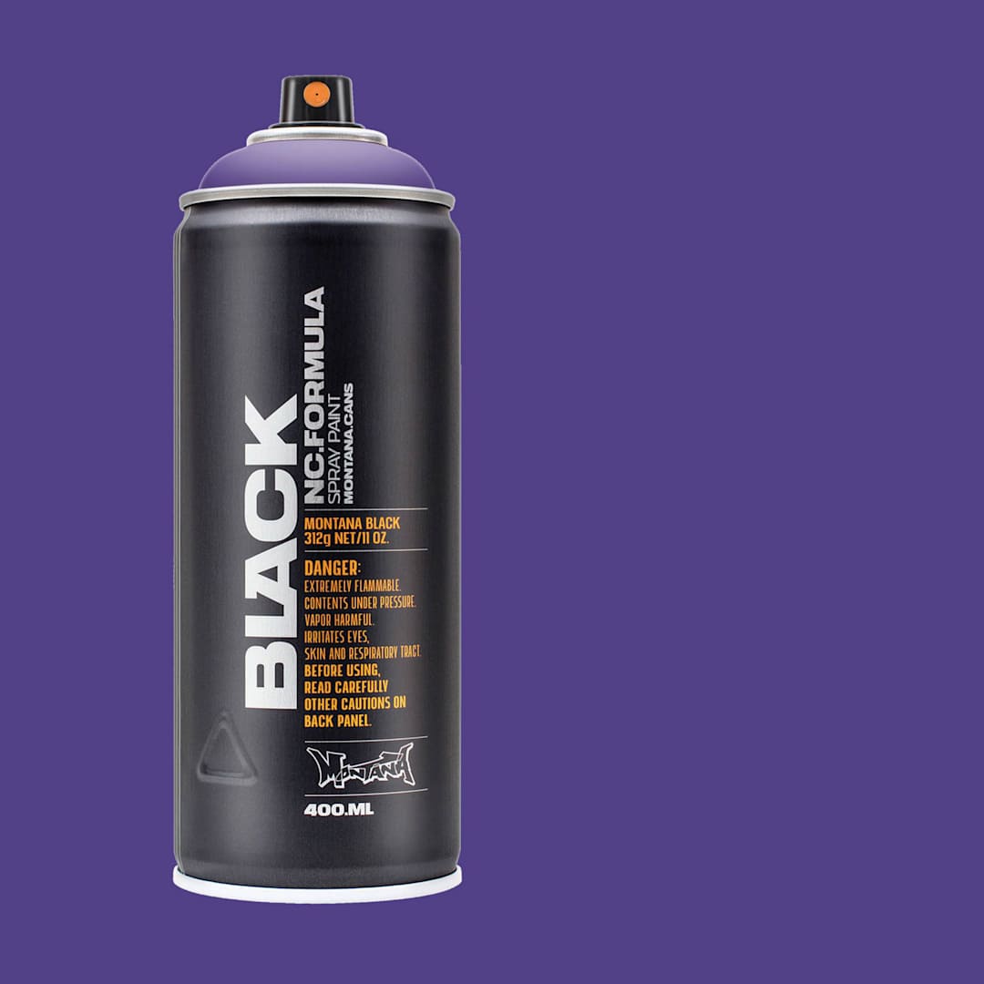 Open in modal - Montana Black Spray Paint - Wizard, 400 ml can with swatch
