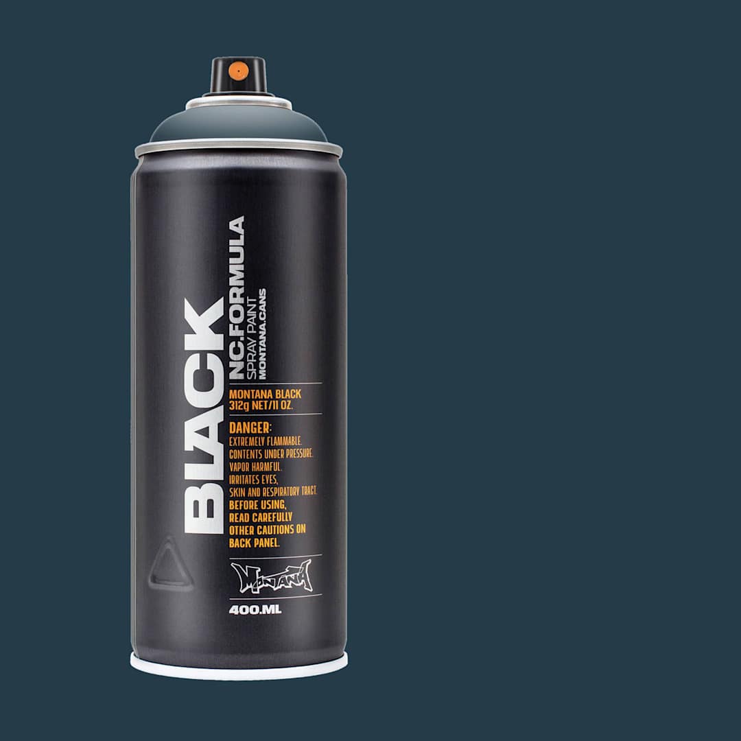 Open in modal - Montana Black Spray Paint - Space, 400 ml can with swatch