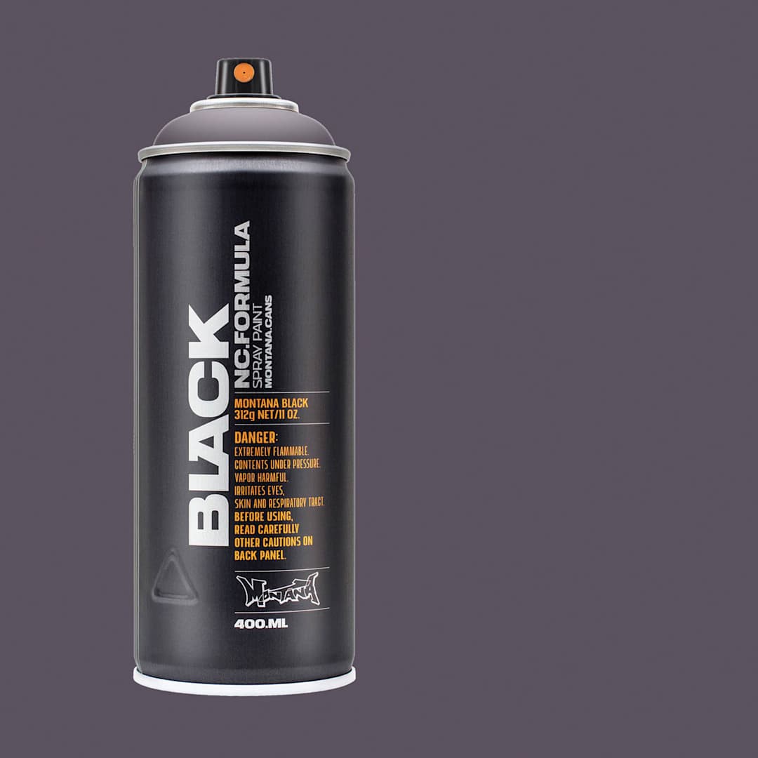 Open in modal - Montana Black Spray Paint - Nostradamus, 400 ml can with swatch