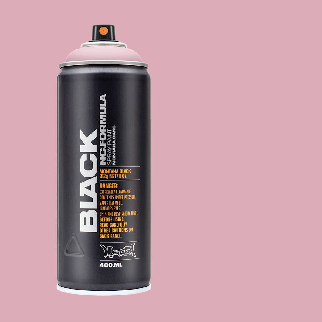 Open in modal - Montana Black Spray Paint - Dummy, 400 ml can with swatch