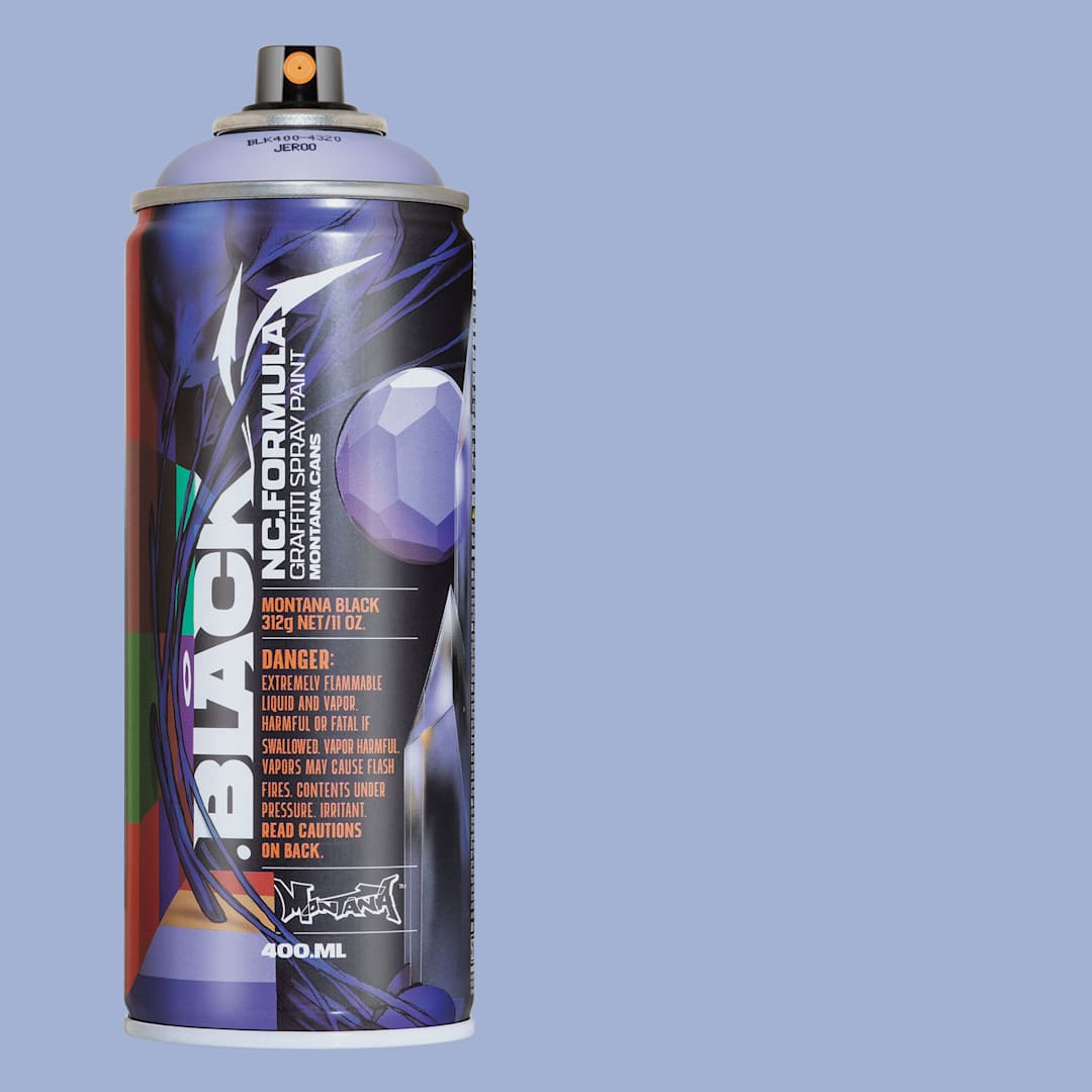 Open in modal - Montana Black Spray Paint - Jeroo, Brunhilde, 400 ml can and swatch