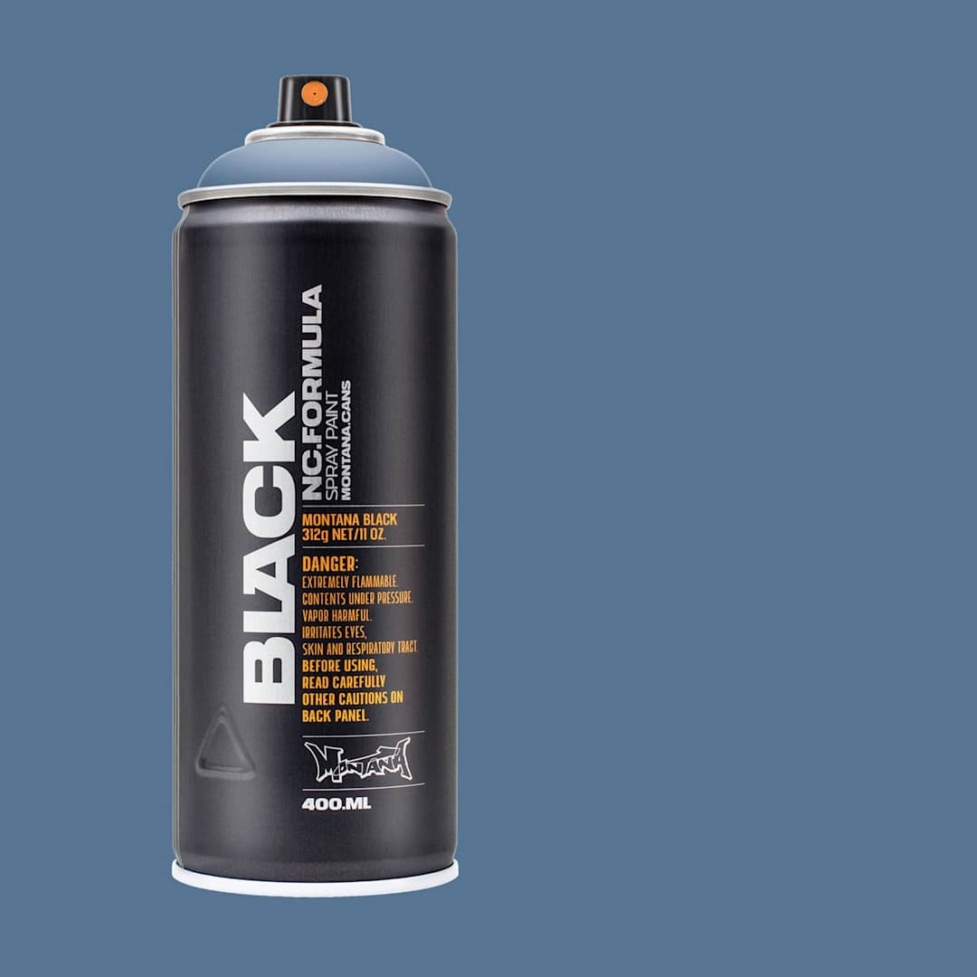 Open in modal - Montana Black Spray Paint - Marlin, 400 ml can with swatch