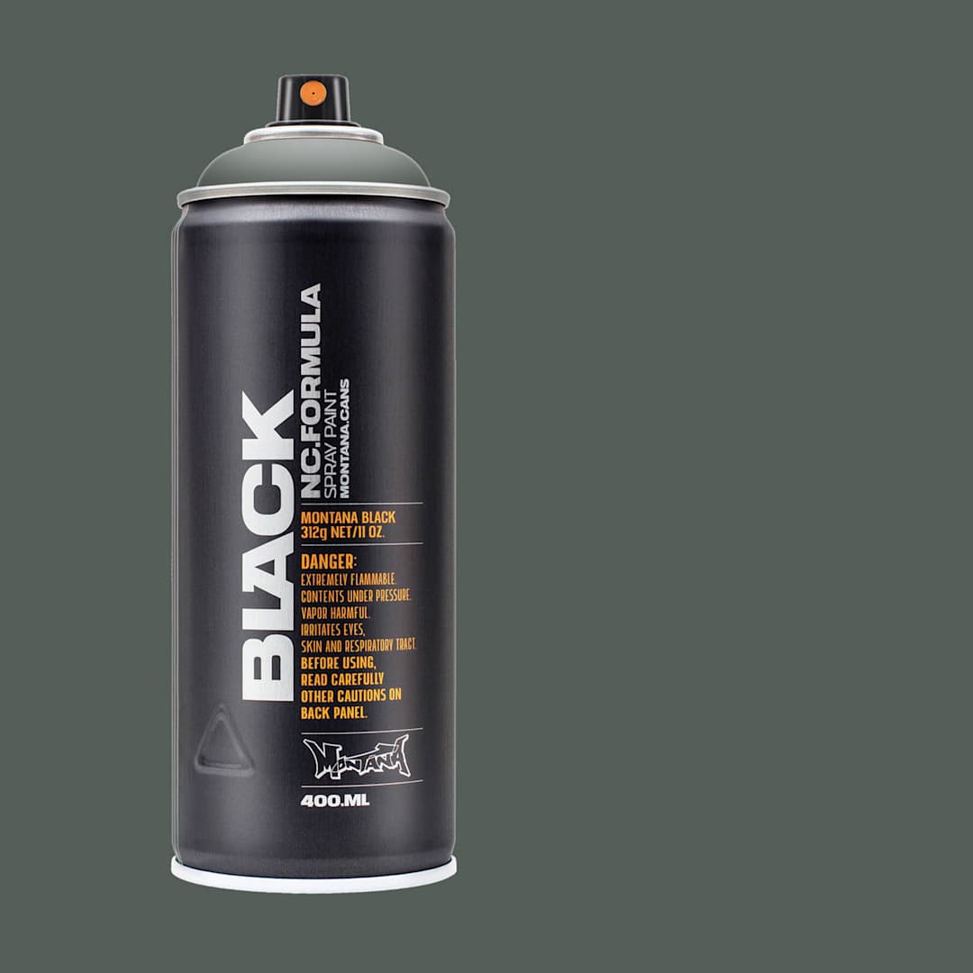 Open in modal - Montana Black Spray Paint - Rhino, 400 ml can with swatch