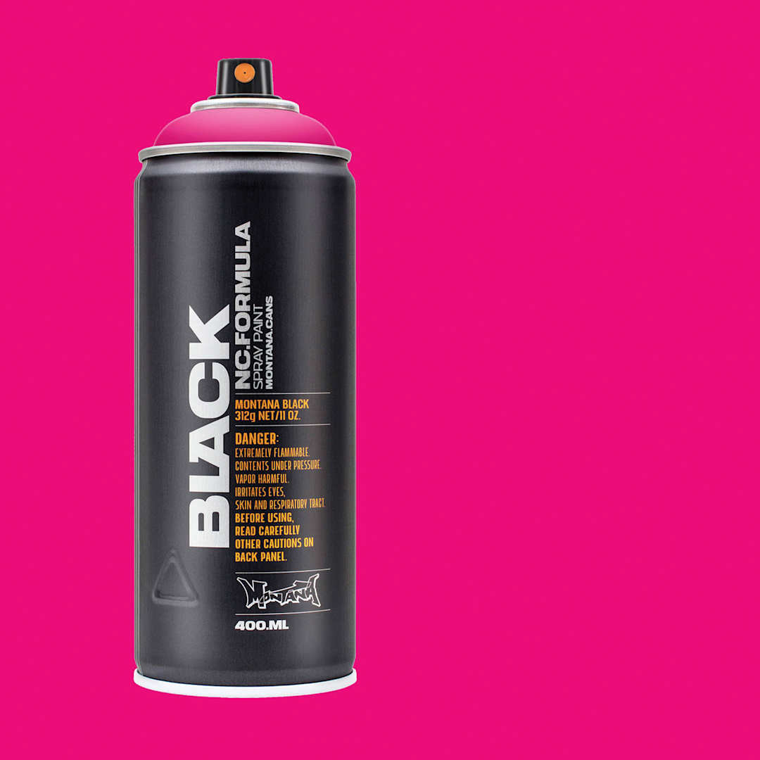 Open in modal - Montana Black Spray Paint - Infra Pink, 400 ml can with swatch