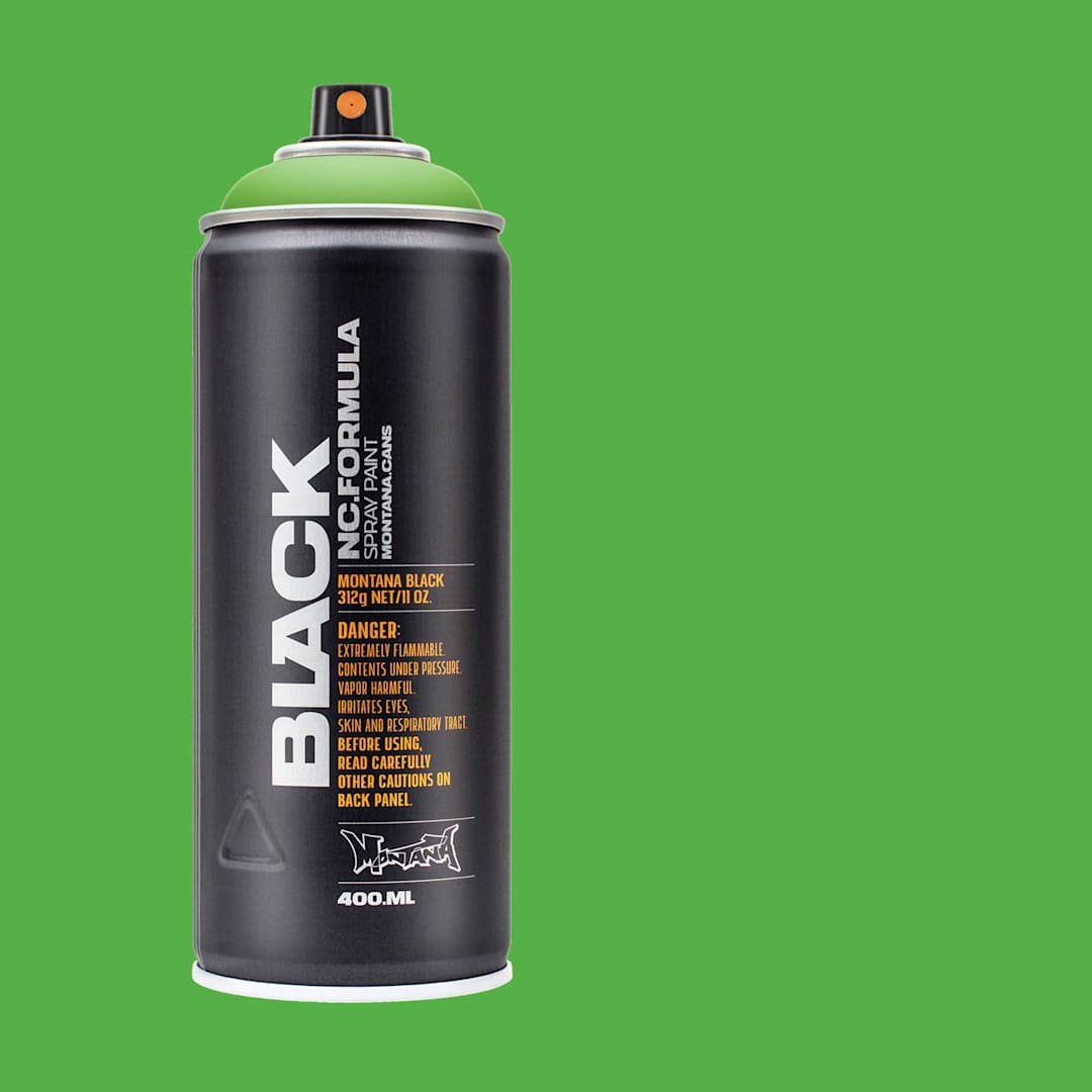 Open in modal - Montana Black Spray Paint - Power Green, 400 ml can with swatch