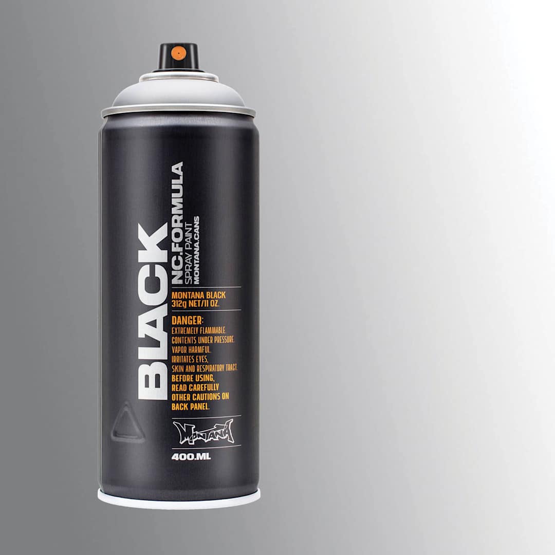 Open in modal - Montana Black Spray Paint - Outline Silver, 400 ml can with swatch