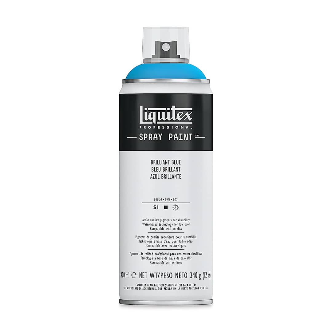 Open in modal - Liquitex Professional Spray Paint - Uncapped Brilliant Blue 400 ml Can