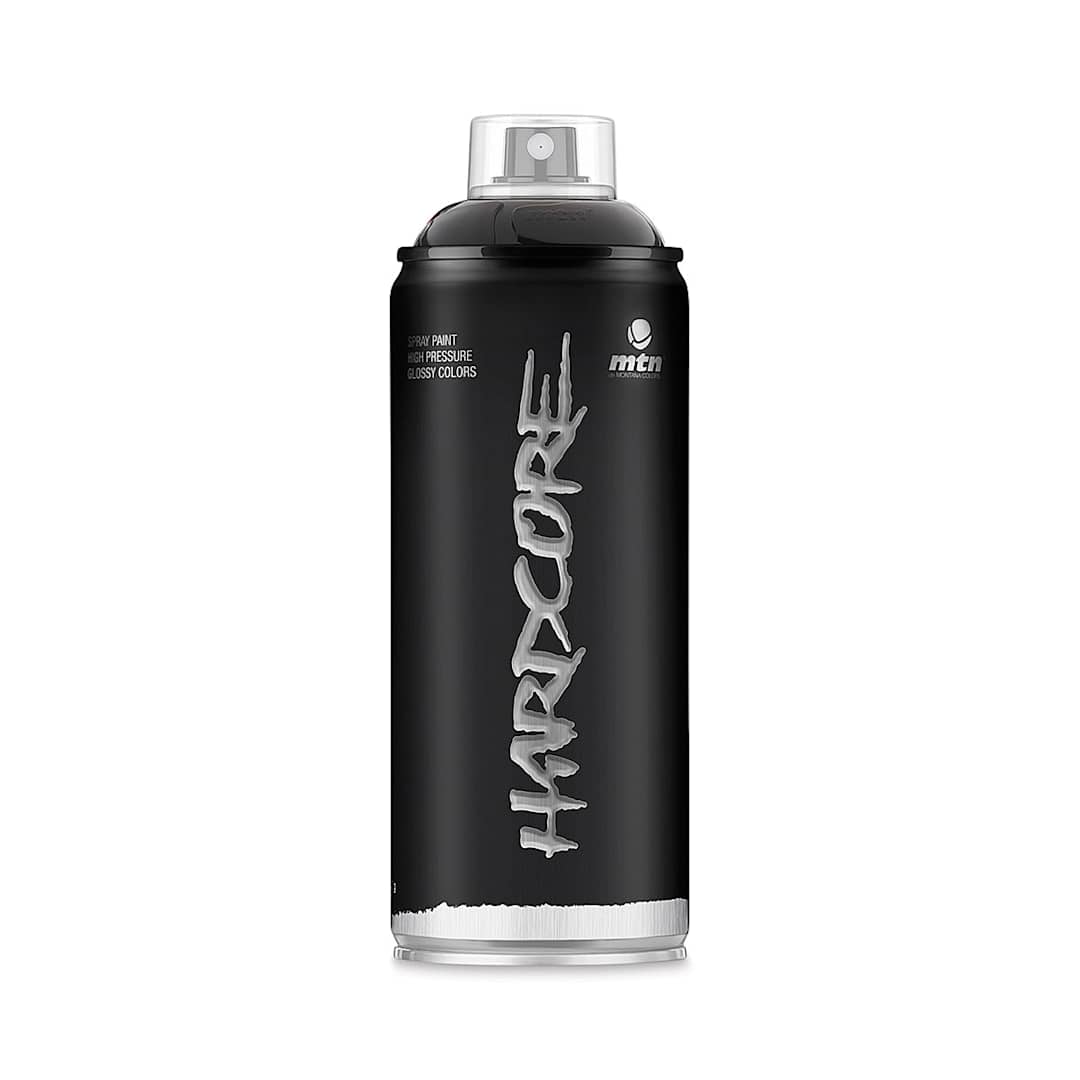 Open in modal - MTN Hardcore 2 Spray Paint  - Black, 400 ml can