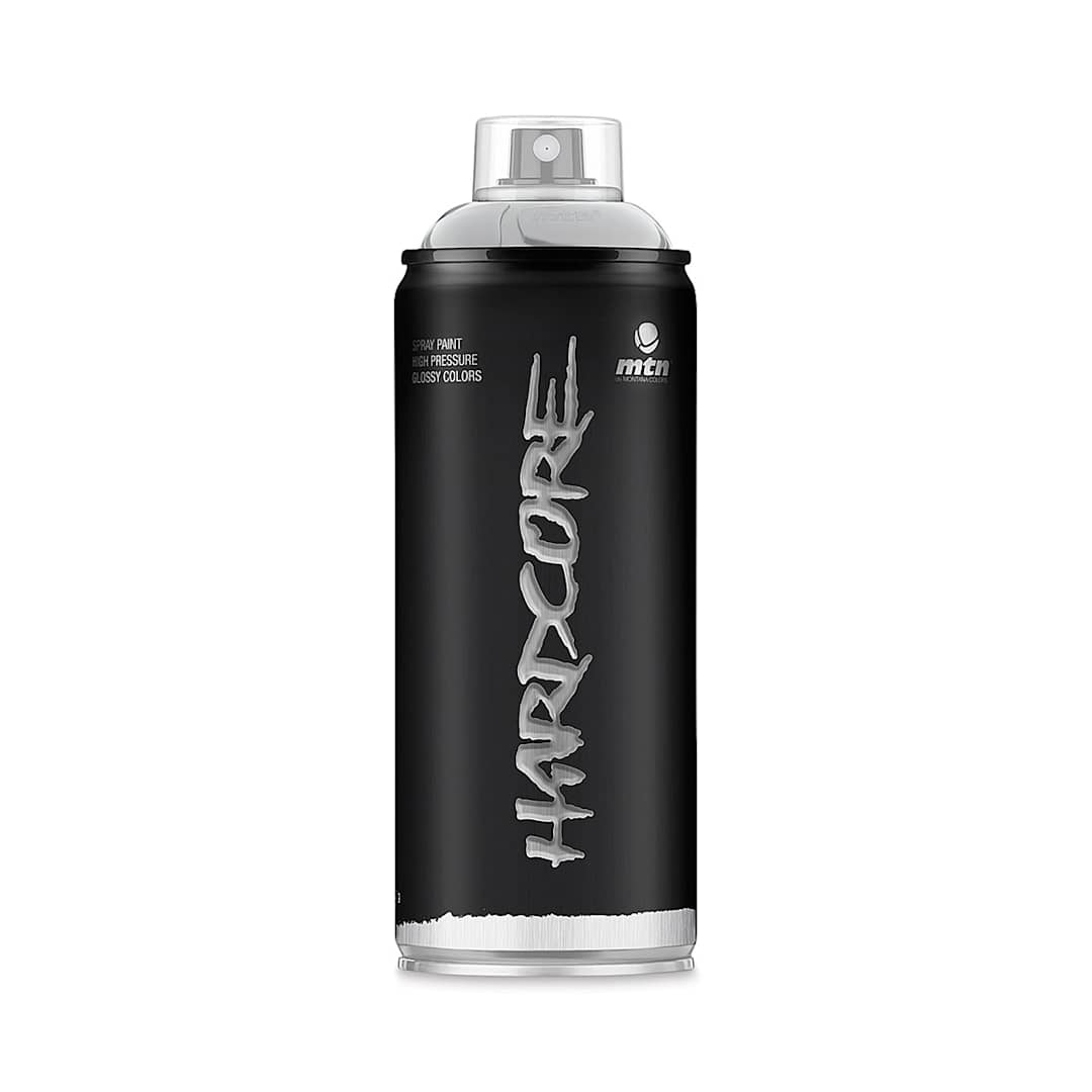 Open in modal - MTN Hardcore 2 Spray Paint  - Silver Chrome (Metallic), 400 ml can