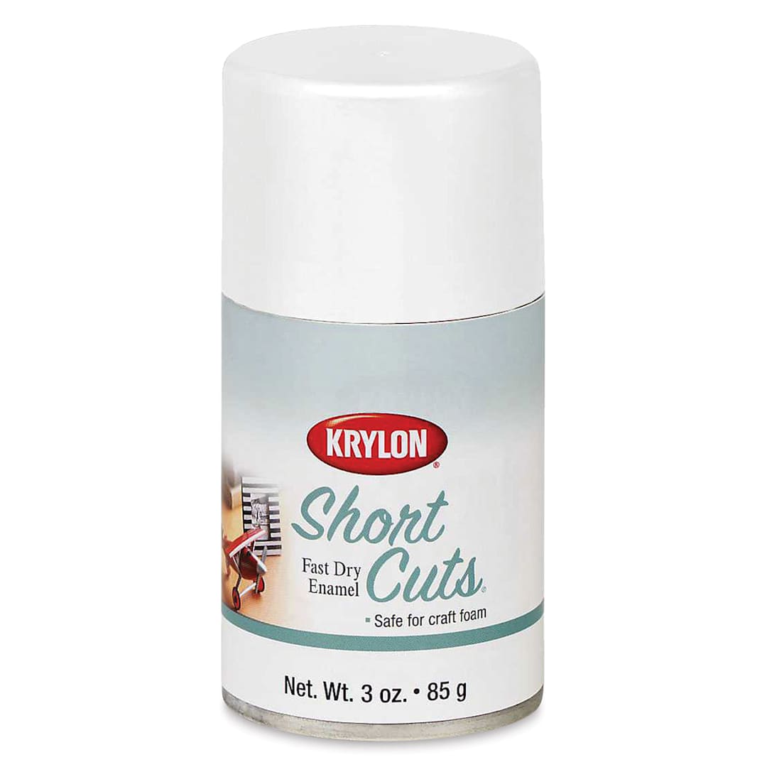 Open in modal - Krylon Short Cuts Spray Paint - White (Flat), 3 oz