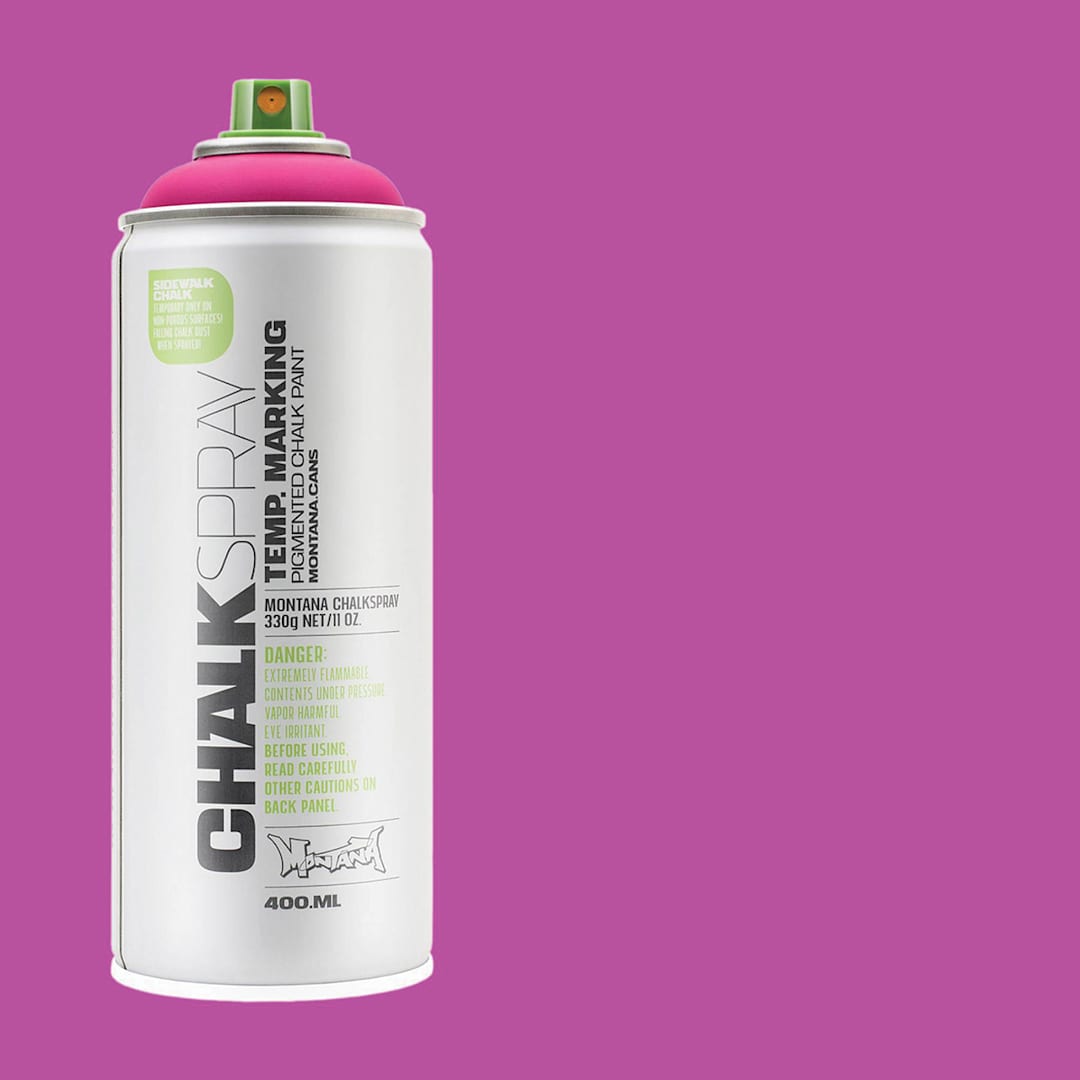 Open in modal - Montana Chalk Spray Paint - 400 ml, Pink (Spray can with swatch)