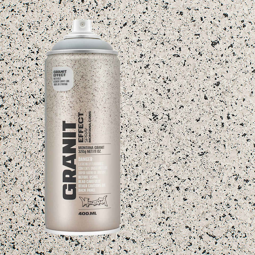 Open in modal - Montana Granit Effect Spray - Light Grey, 11 oz (Spray can with swatch)