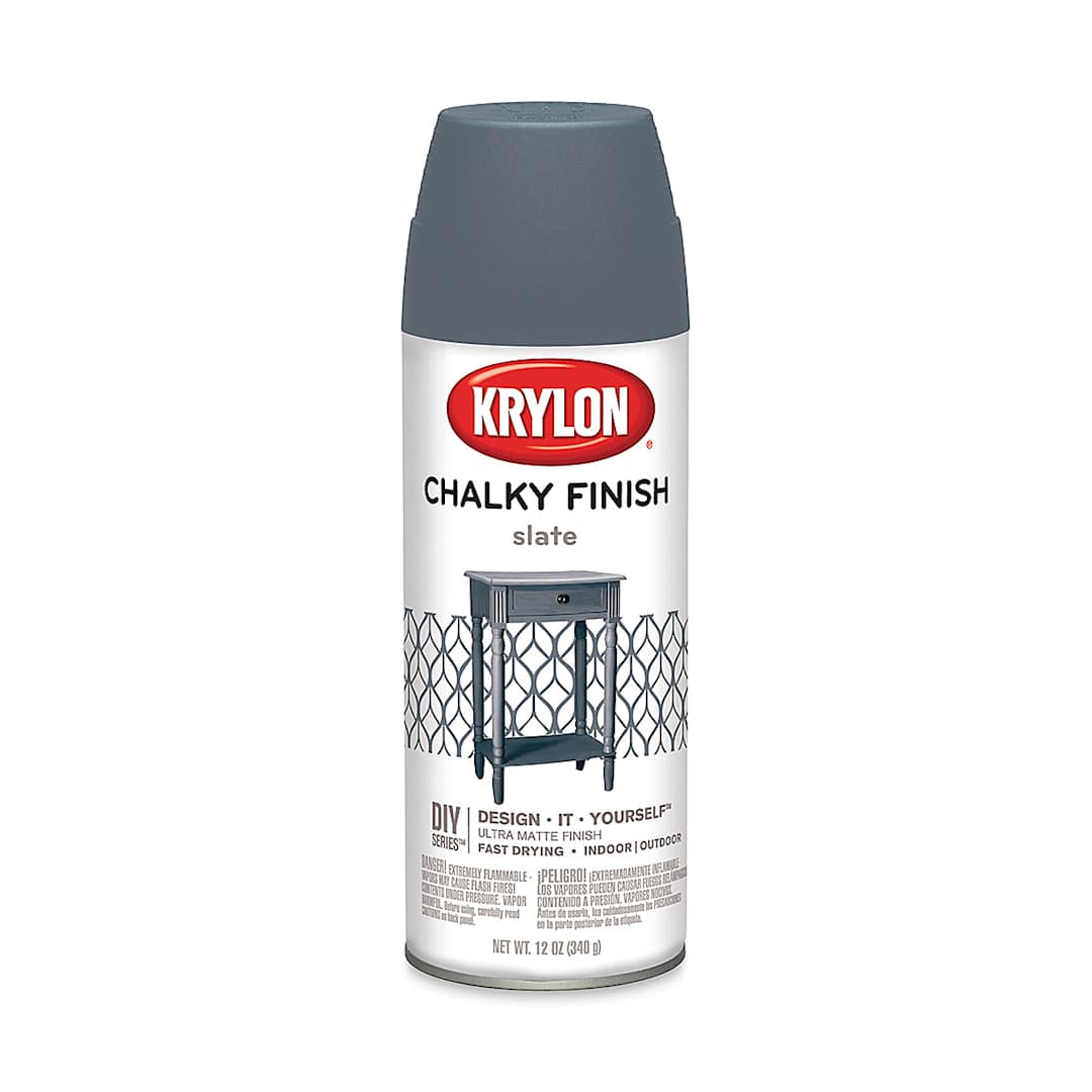 Open in modal - Krylon Chalky Finish Spray Paint - Slate
