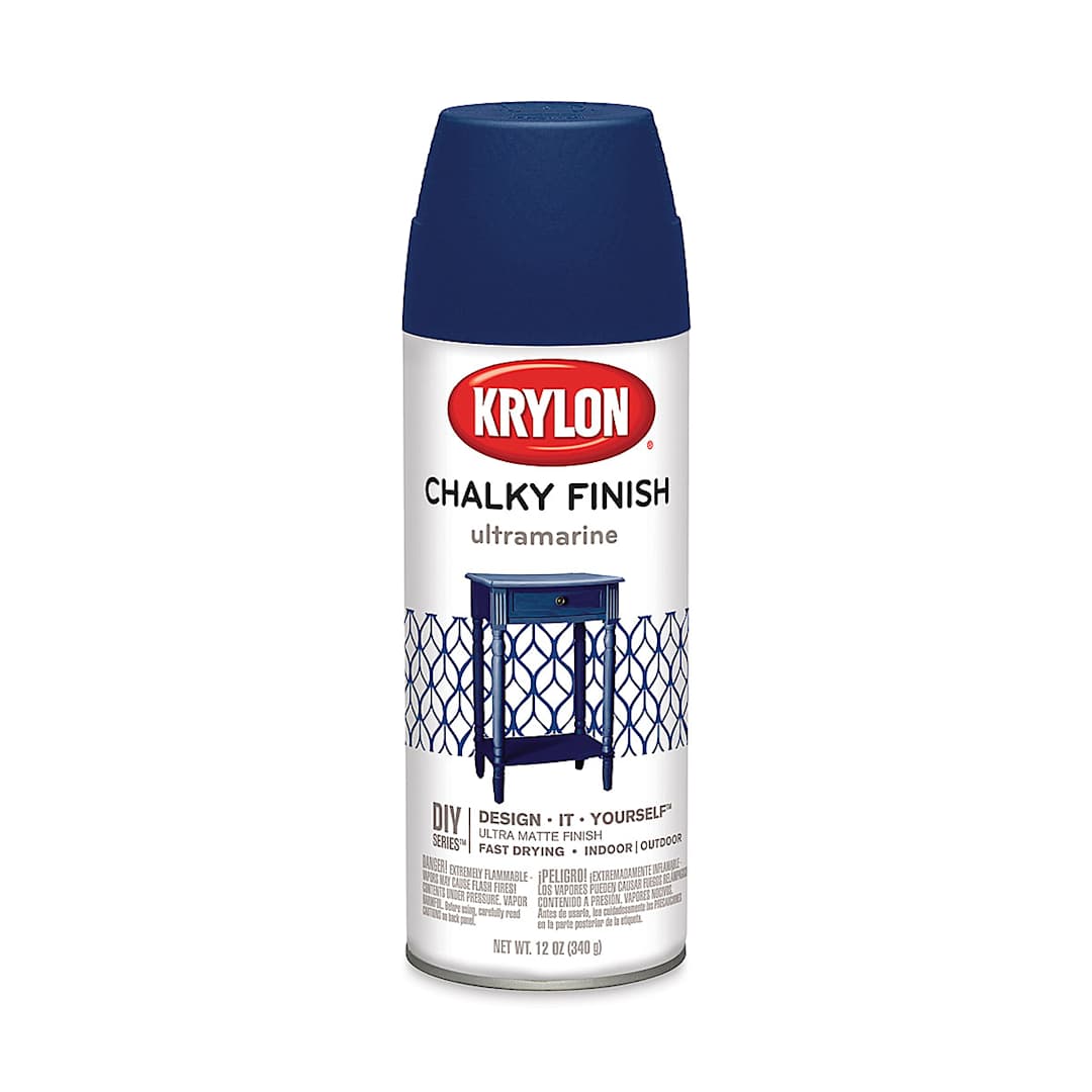 Open in modal - Krylon Chalky Finish Spray Paint - Ultramarine