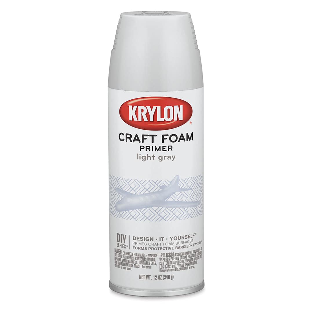 Open in modal - Krylon Craft Foam Primer - Front view of can

