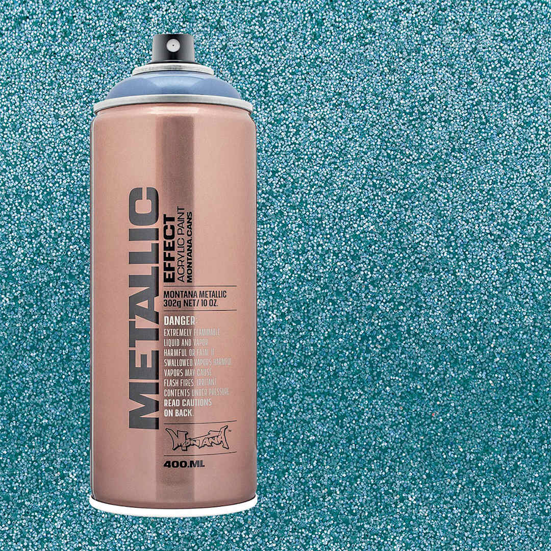 Open in modal - Montana Metallic Effect Spray Paint - Ice Blue and swatch