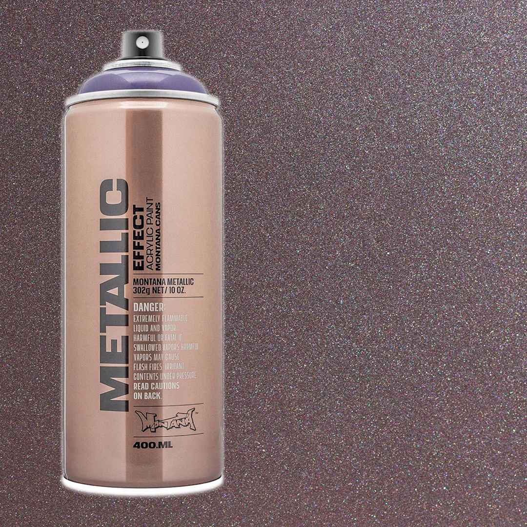 Open in modal - Montana Metallic Effect Spray Paint - Plum and swatch