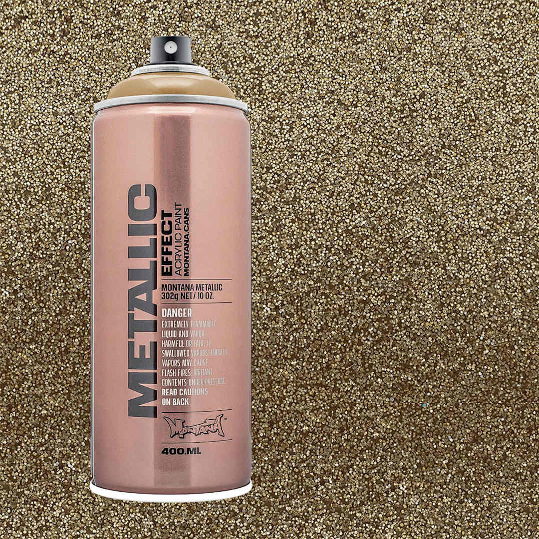 Open in modal - Montana Metallic Effect Spray Paint - Gold and swatch