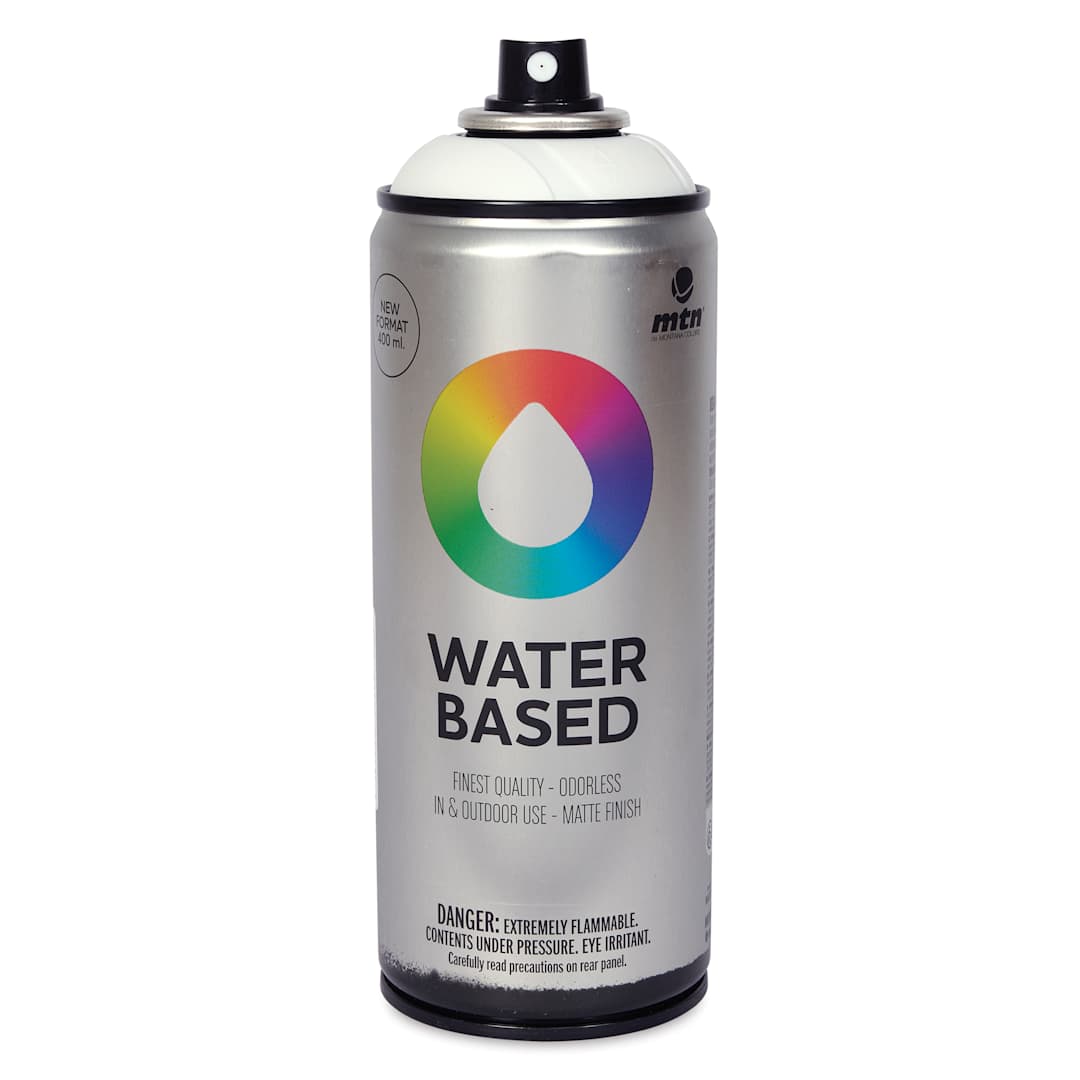 Open in modal - MTN Water Based Spray Paint - White, 400 ml Can