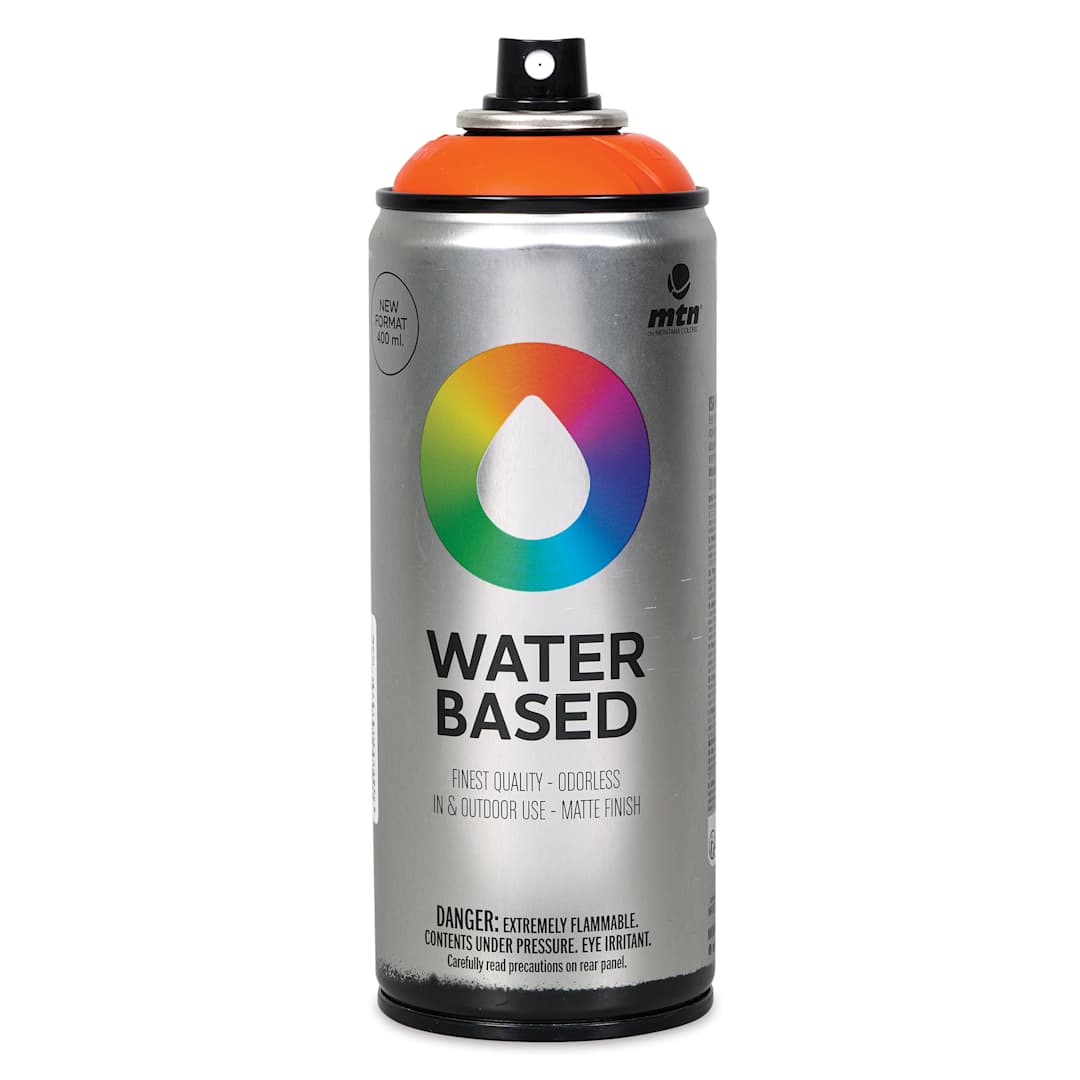 Open in modal - MTN Water Based Spray Paint - Orange, 400 ml Can