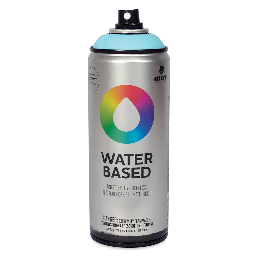 Open in modal - MTN Water Based Spray Paint - Gumball Blue, 400 ml Can