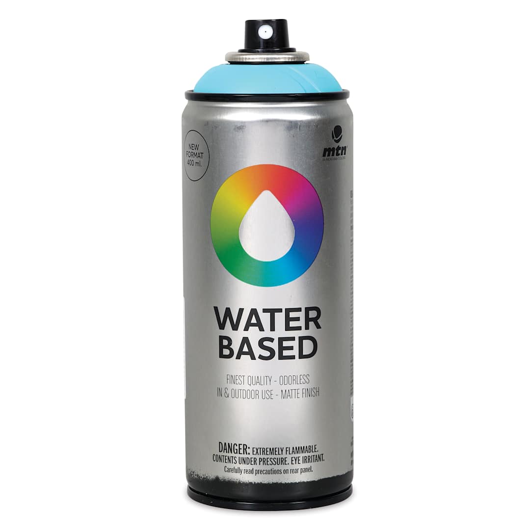 Open in modal - MTN Water Based Spray Paint - Hawaii Blue, 400 ml Can