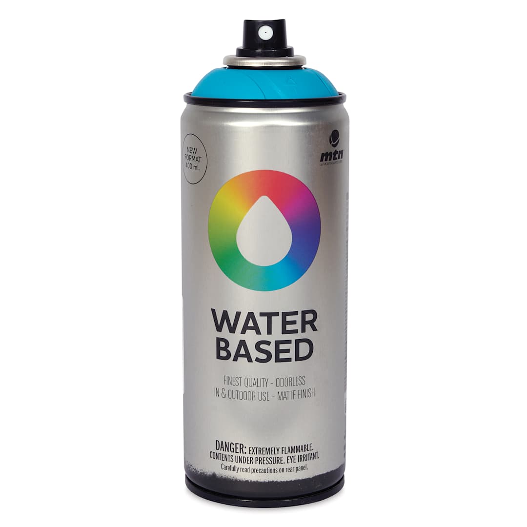 Open in modal - MTN Water Based Spray Paint - Reef Blue, 400 ml Can
