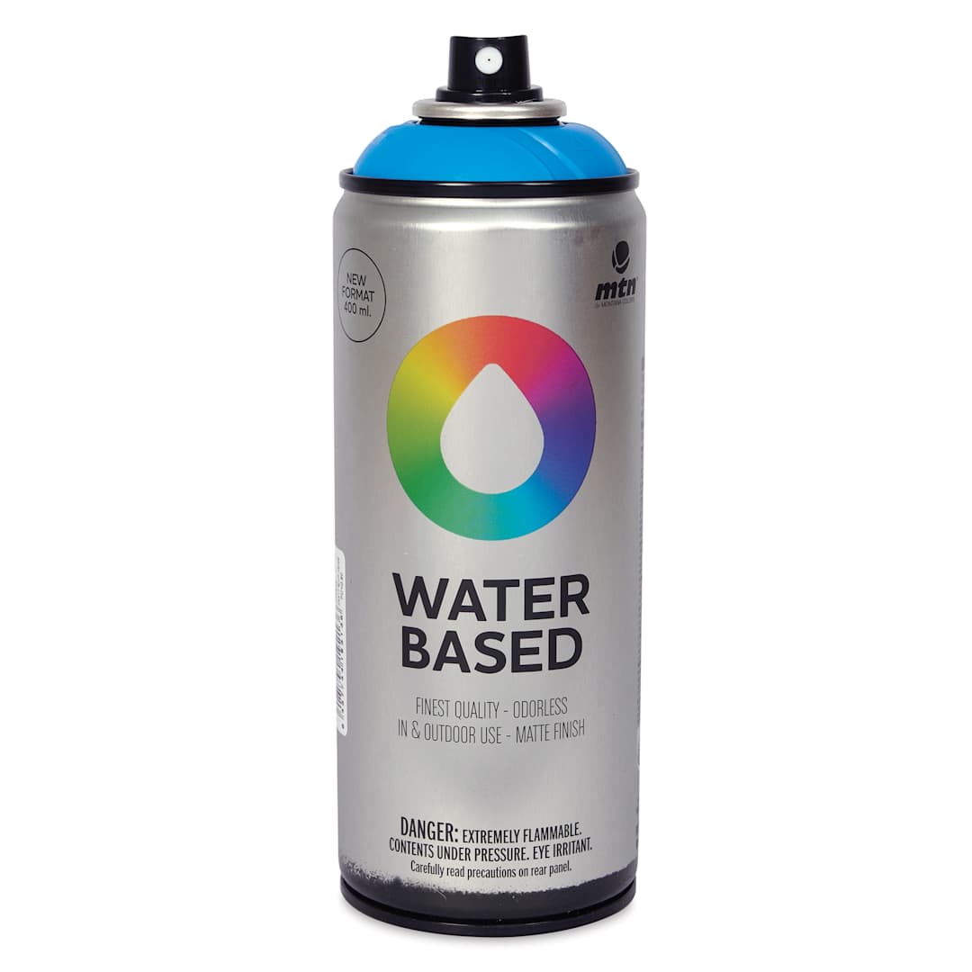 Open in modal - MTN Water Based Spray Paint - Electric Blue, 400 ml Can