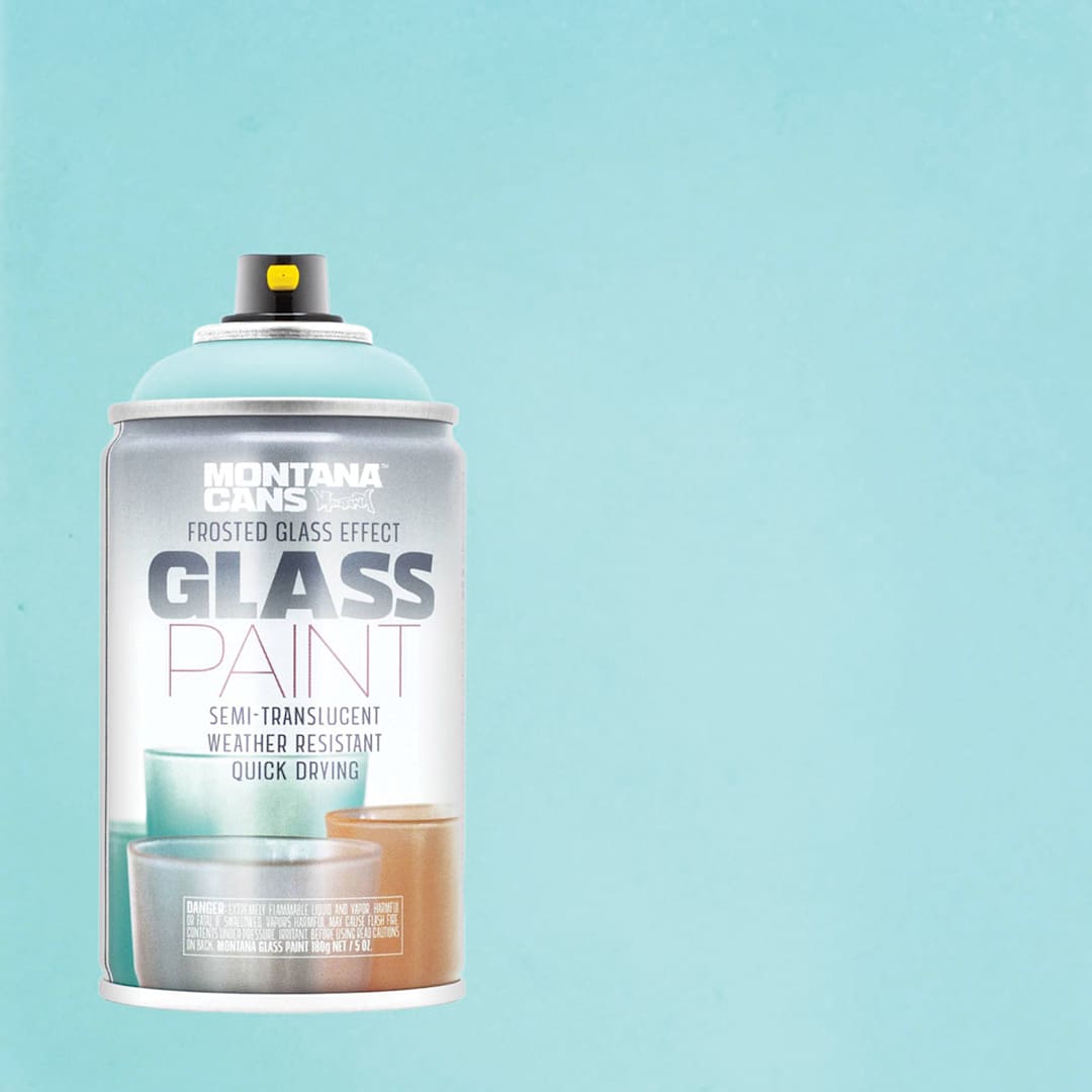 Open in modal - Montana Glass Spray Paint - Mint (Spray can with swatch)