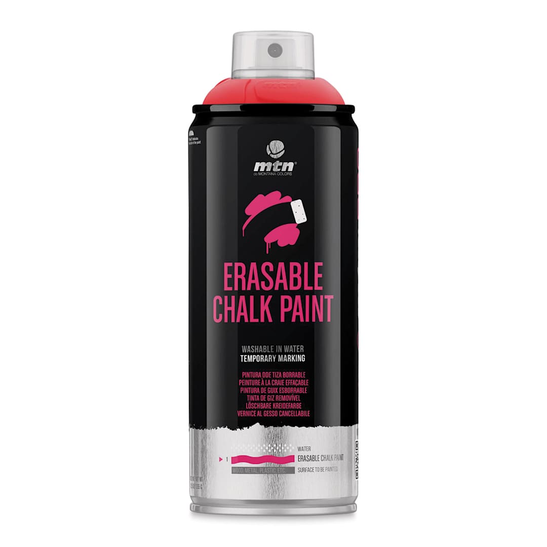 Open in modal - MTN Pro Erasable Chalk Spray Paint - Light Red, 400 ml
