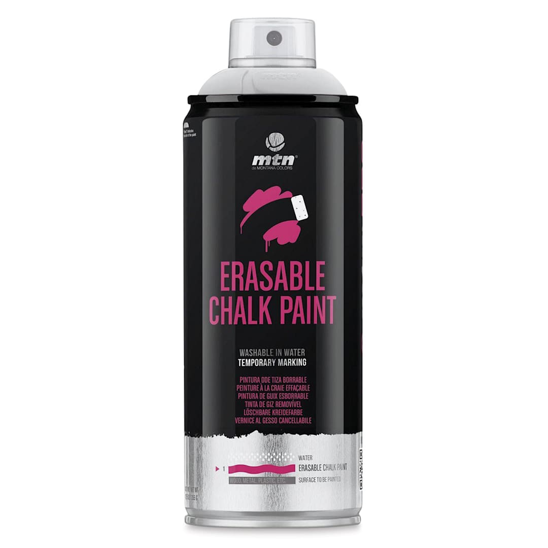 Open in modal - MTN Pro Erasable Chalk Spray Paint - Silver, 400 ml